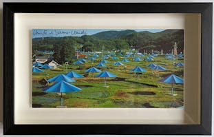 【Signed Card】Christo & Jeanne-Claude：The Umbrellas, Japan-USA, JAPAN site, 1984 - 1991